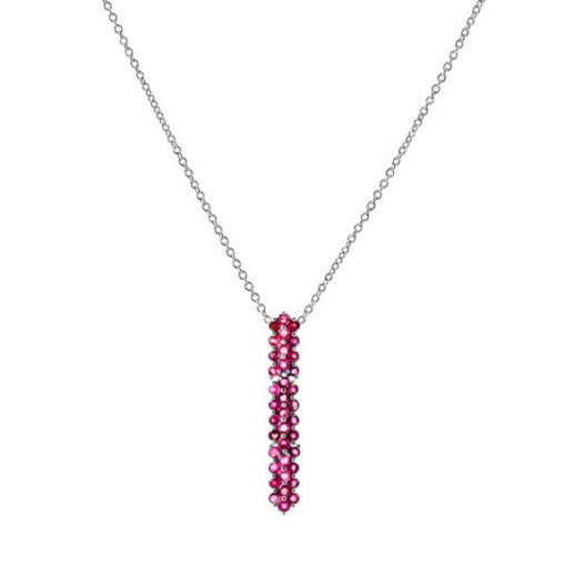 Collar Oro Panal Colourful - Collares de Piedras Rojas