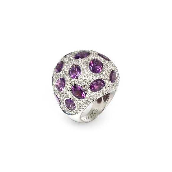Anillos Amatistas Galaxy - Alta Joyería