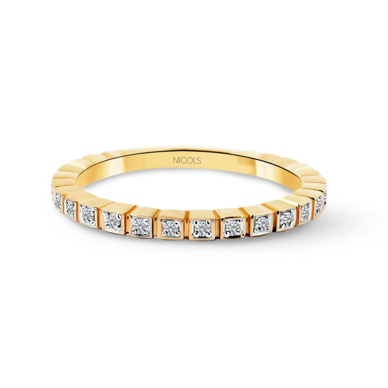 Gelbgold Diamantring - Helle Allianzen