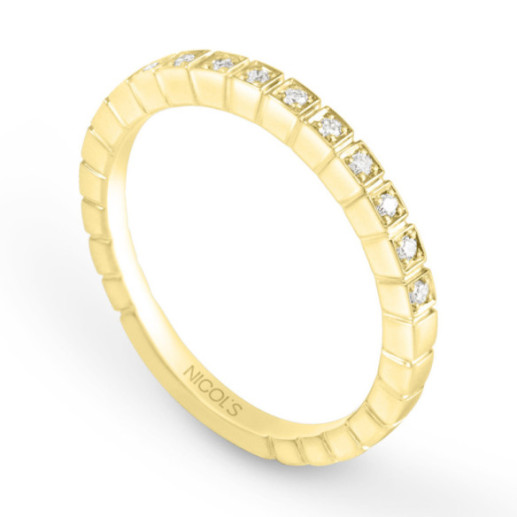 Anello giallo oro diamante - Alleanze luminose 2