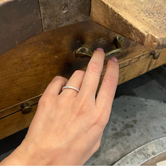 Anillo Diamantes Almenas - Alianzas de Brillantes