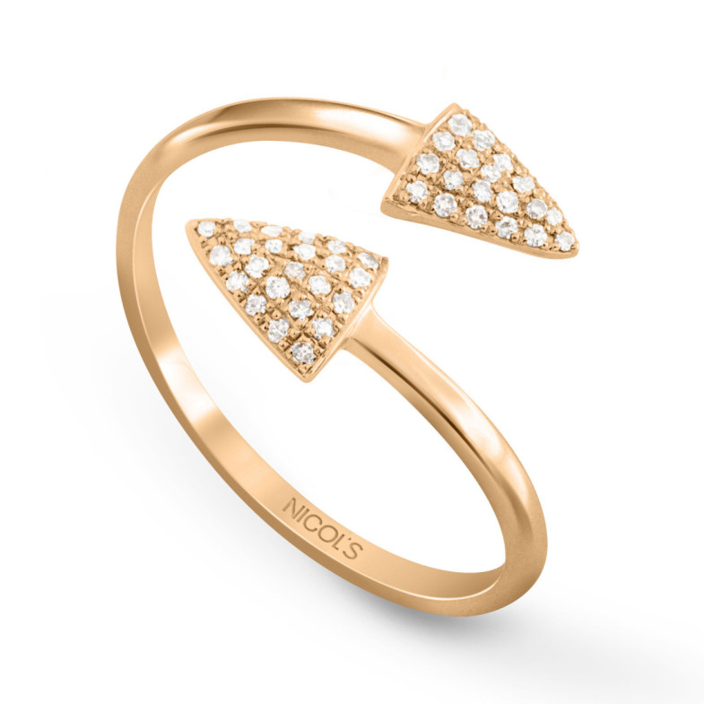 Anillo Arrows - Talla Brillante