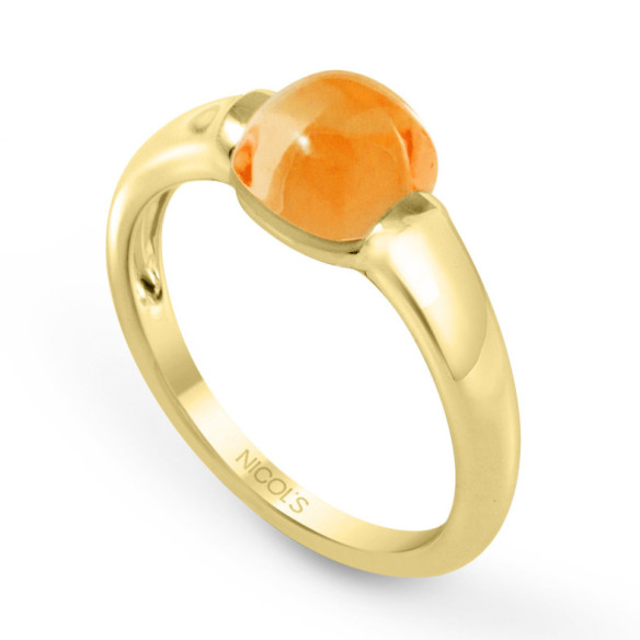 Anillo Oro Citrino Candy Stone - Anillos Otras Piedras Preciosas