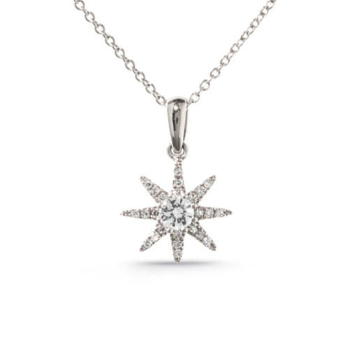 Colgante Oro Estrella Mini Details - Colgantes de Diamantes
