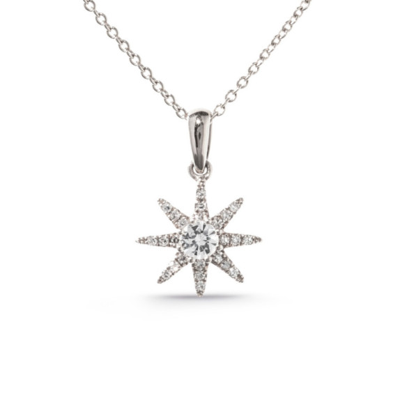 Ciondolo con dettagli mini stella dorata - Pendenti di diamanti