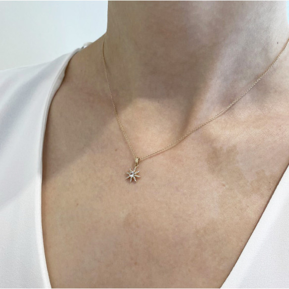 Ciondolo in oro Mini Dettagli - Pendenti di diamanti