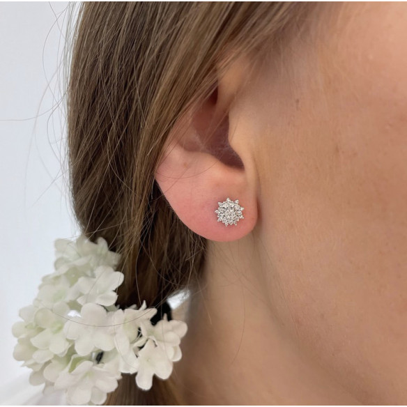 Pendientes Oro Y Diamantes Little Details - dormilonas