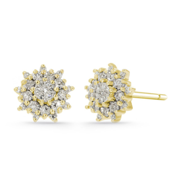 Pendientes Oro Y Diamantes Little Details - verschlafenes