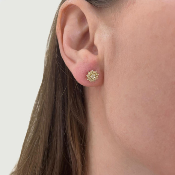 Pendientes Oro Y Diamantes Little Details - verschlafenes