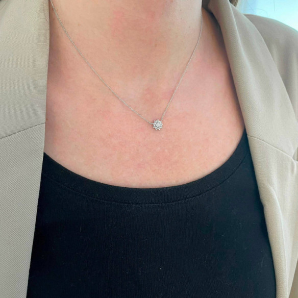 Colgante Oro Mini Details - Collares de Diamantes