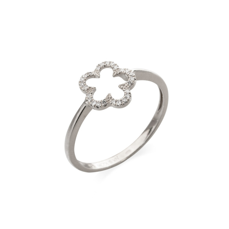 Anillo Oro Y Diamantes Flor Little Details - Anillos de Diamantes