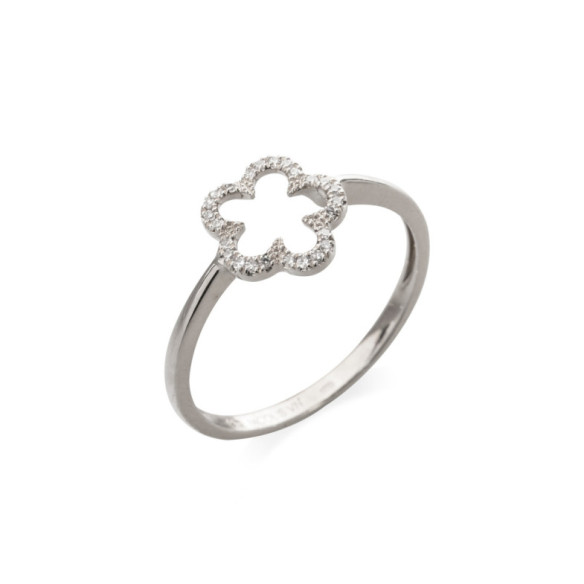 Anillo Oro Y Diamantes Flor Little Details - Anillos de Diamantes