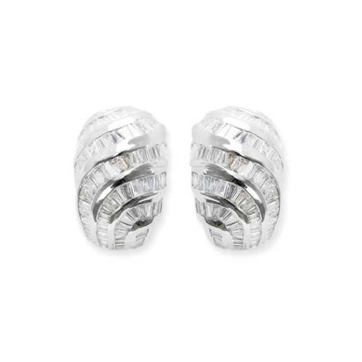 Orecchini di baguette diamantati - Alti gioielli