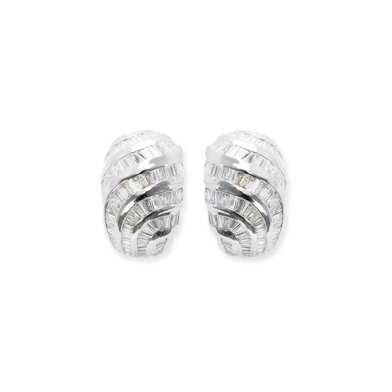 Orecchini di baguette diamantati - Alti gioielli