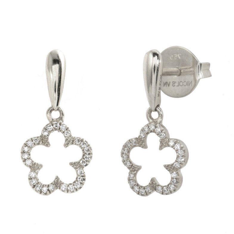 Gold Flower Earrings LITTLE DETAILS. - short