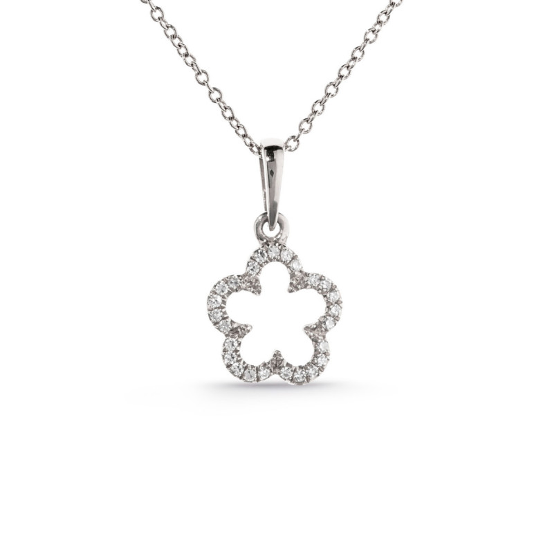 Collar Oro Flor Little Details - Colgantes de Diamantes