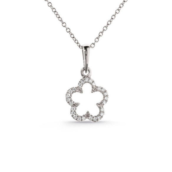 Collar Oro Flor Little Details - Colgantes de Diamantes