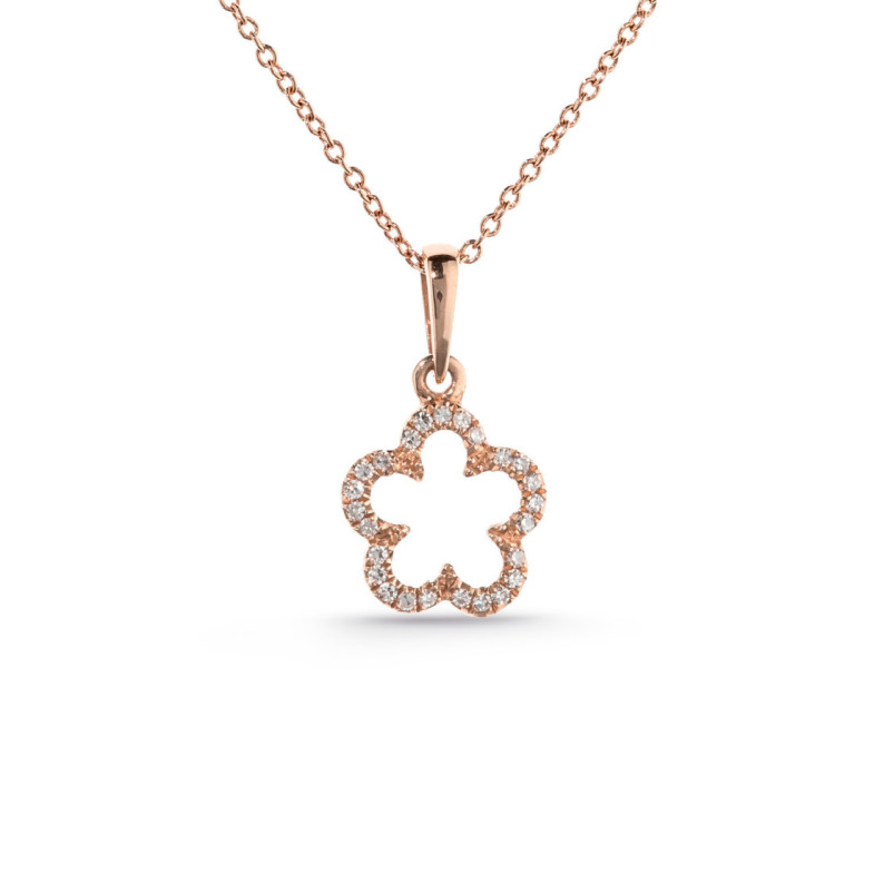 Collar Oro Flor Little Details - Colgantes de Diamantes