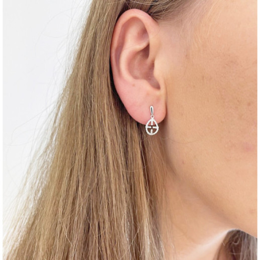 Pendientes Oro Cruz Little Details - court 2