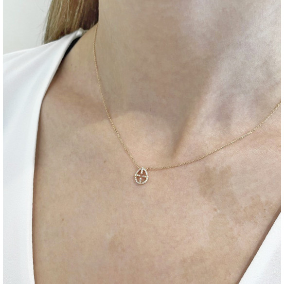Collar Oro Cruz Little Details - Collares de Diamantes
