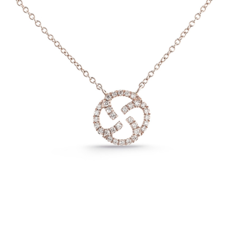 Gold Templar Seal Necklace LITTLE DETAILS - Diamond Necklaces