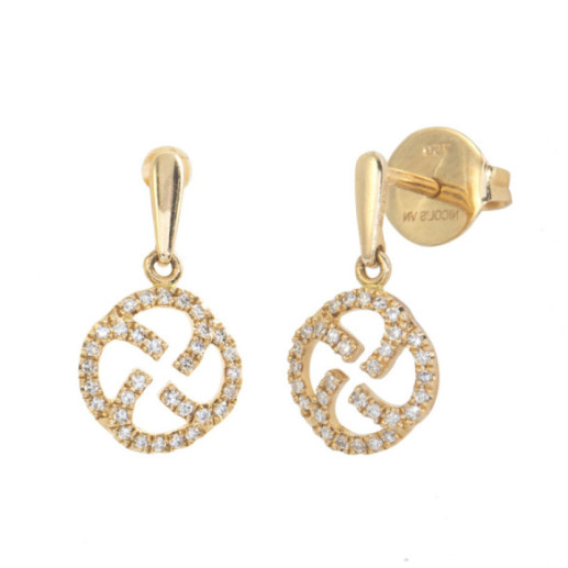 Pendientes Oro Sello Templario Little Details - cortos