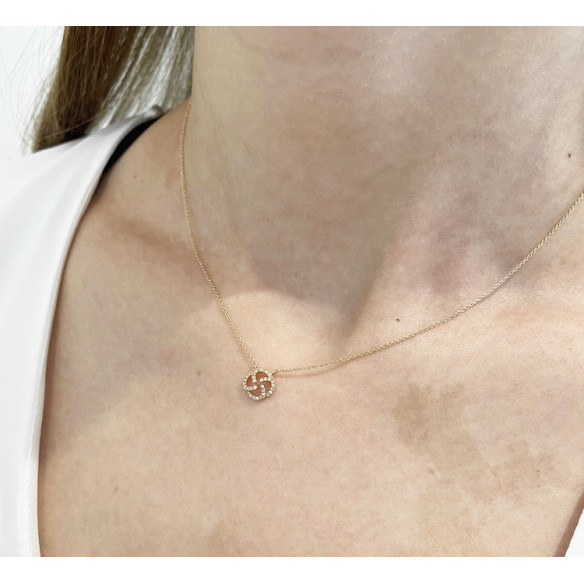 Collar Oro Sello Templario Little Details - Collares de Diamantes