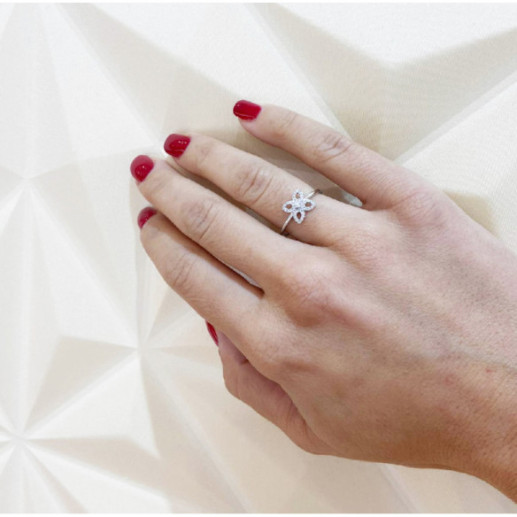 Anillo Flor Pico Little Details - Bagues de diamant 2