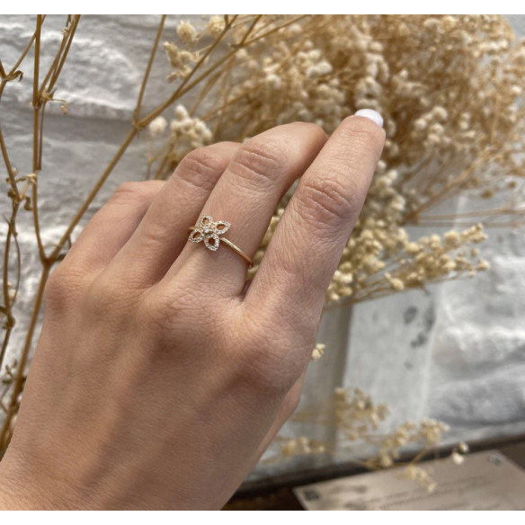 Anillo Flor Pico Little Details - Génial