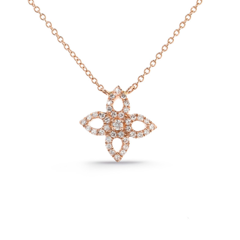 Collar Oro Flor Pico Little Details - Collares de Diamantes