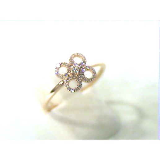 Round Flower Diamond Ring LITTLE DETAILS. - Brilliant Cut 2