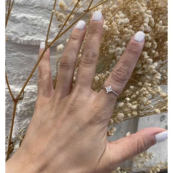 Diamond Ring Star Fugab Little Details - Anelli di diamanti