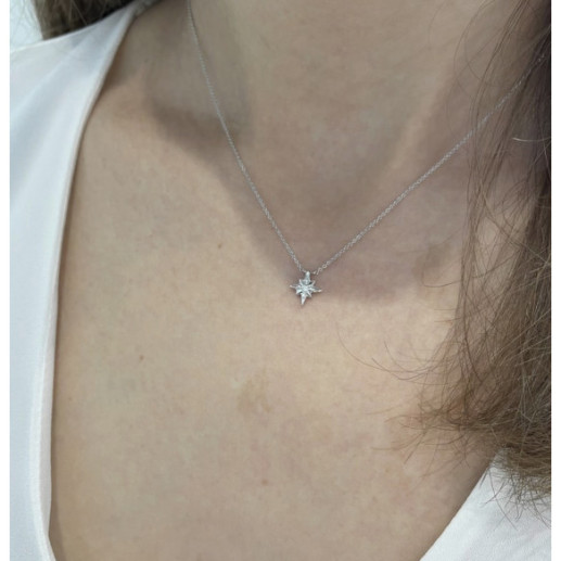 Shooting Star Diamonds Necklace LITTLE DETAILS - Diamond Necklaces 2