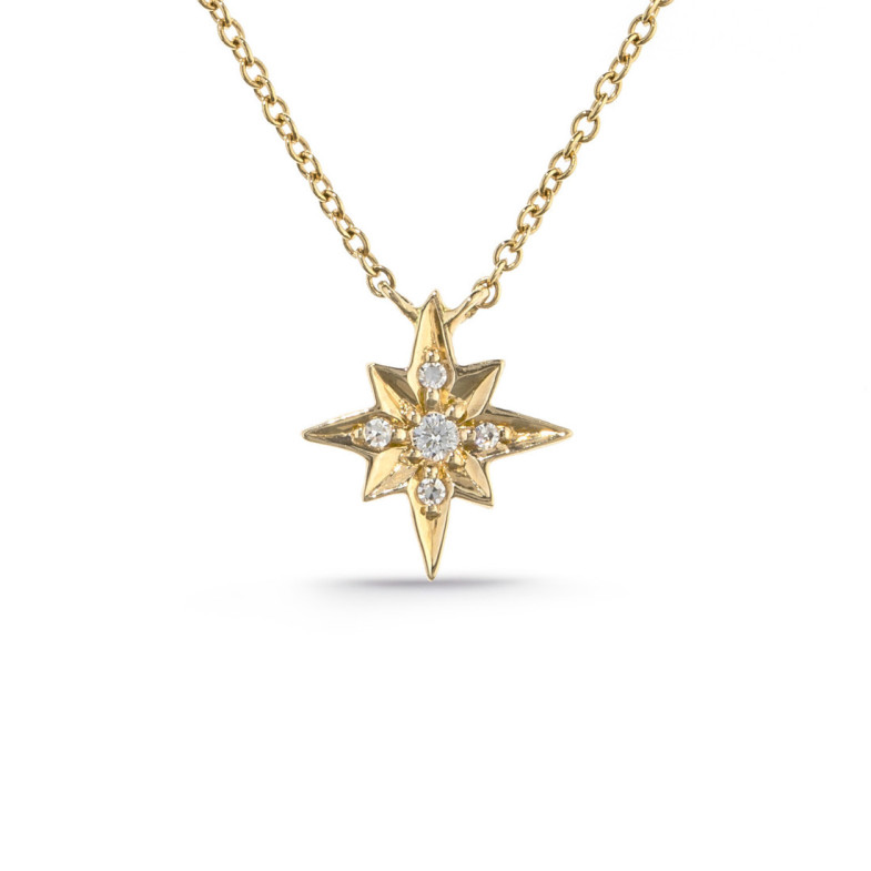 Collar Oro Estrella Fugaz Little Details - Collares de Diamantes