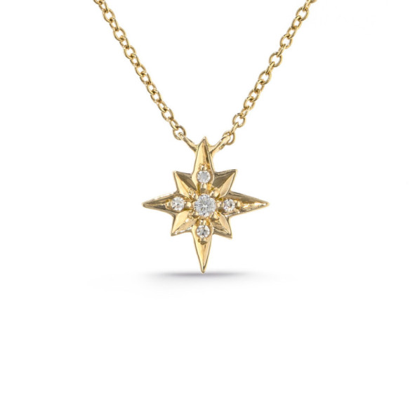 Gold Star Pendant Little Details - Colares de diamantes