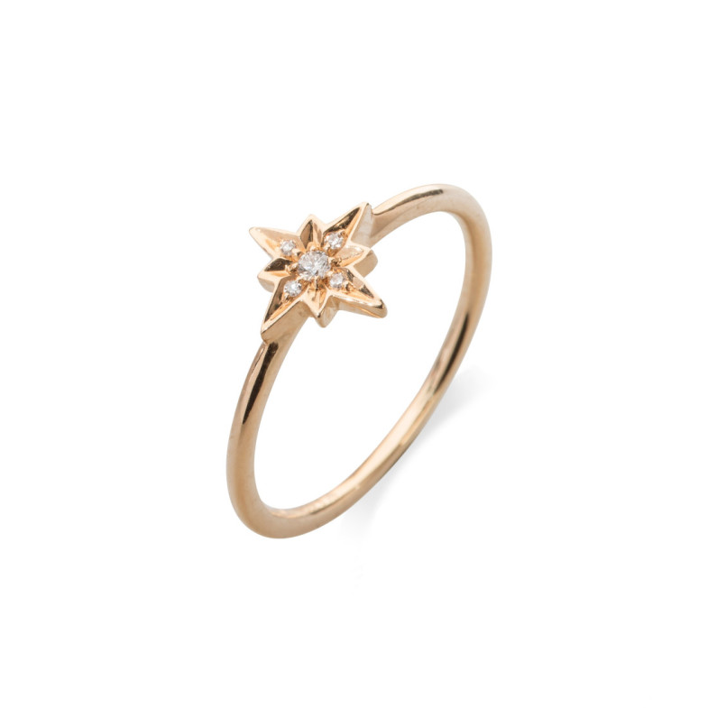 Shooting Star Diamond Ring LITTLE DETAILS - Brilliant Cut