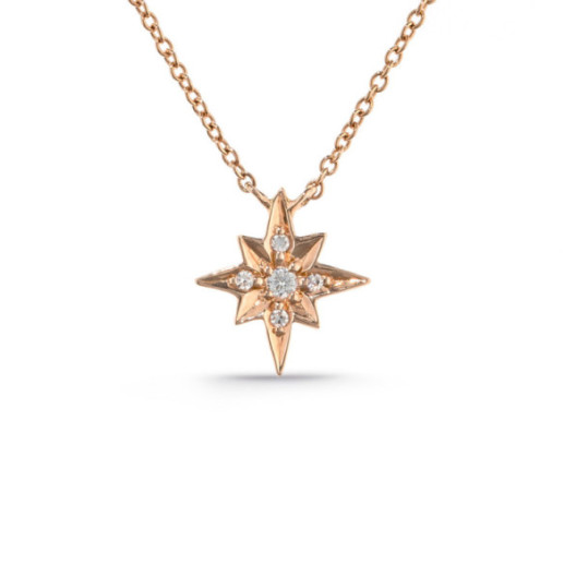 Collar Oro Estrella Fugaz Little Details - Colgantes de Diamantes