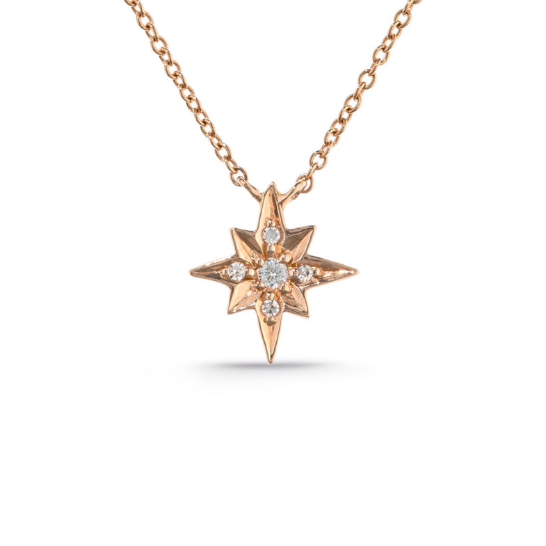 Gold Star Pendant Little Details - Pingentes de diamantes