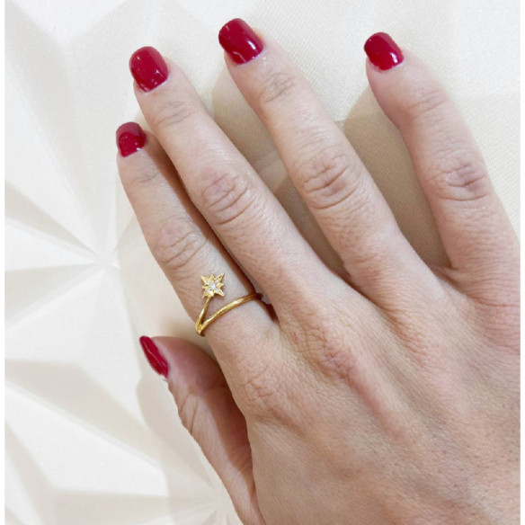 Shooting Star Ring Cola LITTLE DETAILS - Brilliant Cut