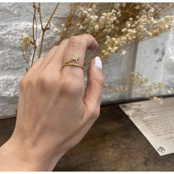 Shooting Star Ring Cola LITTLE DETAILS - Brilliant Cut