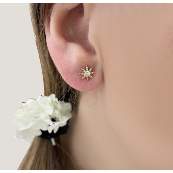 Pendientes Diamantes Estrella Lady Star - cortos
