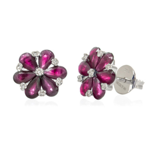 Pendientes Oro Rubí Mini Details - Boucles d'oreilles Rubi