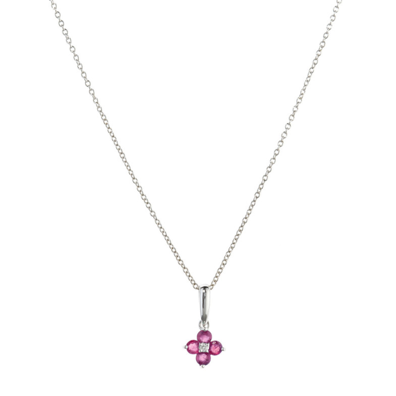 Ruby Gold MINI DETAILS Pendant - Red Stone Pendants