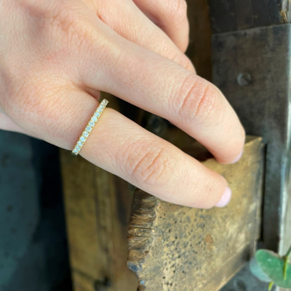 Anillo Diamantes Dafne Band - LES ANNEAUX