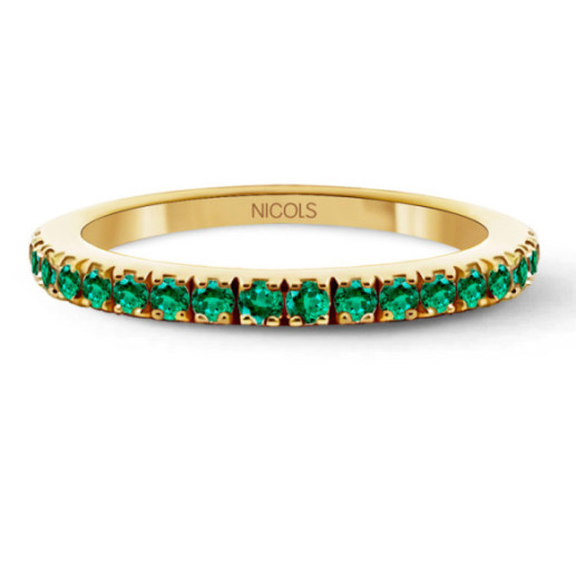 Anillo Esmeraldas Dafne Band - Anillos de Esmeralda