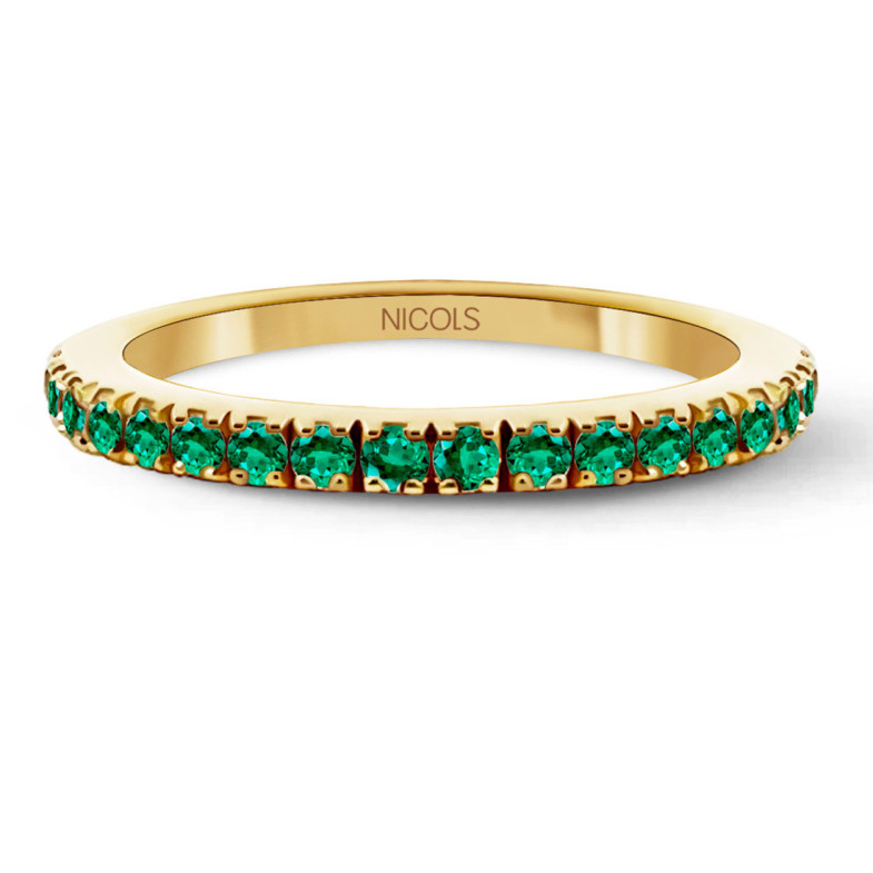 Anillo Esmeraldas Dafne Band - Anillos de Esmeralda