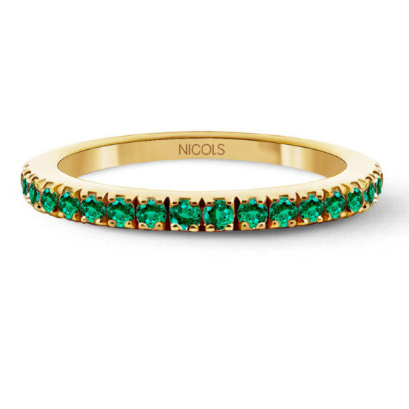 Anillo Esmeraldas Dafne Band - Anillos de Esmeralda