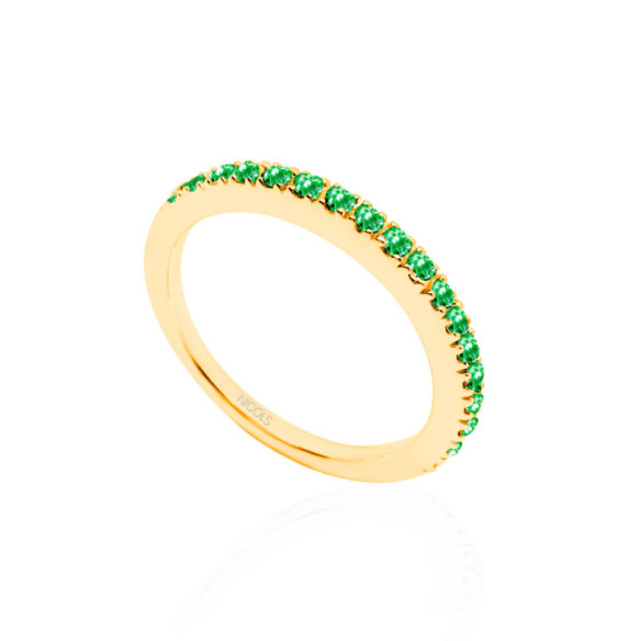 Anillo Esmeraldas Dafne Band - Anillos de Esmeralda