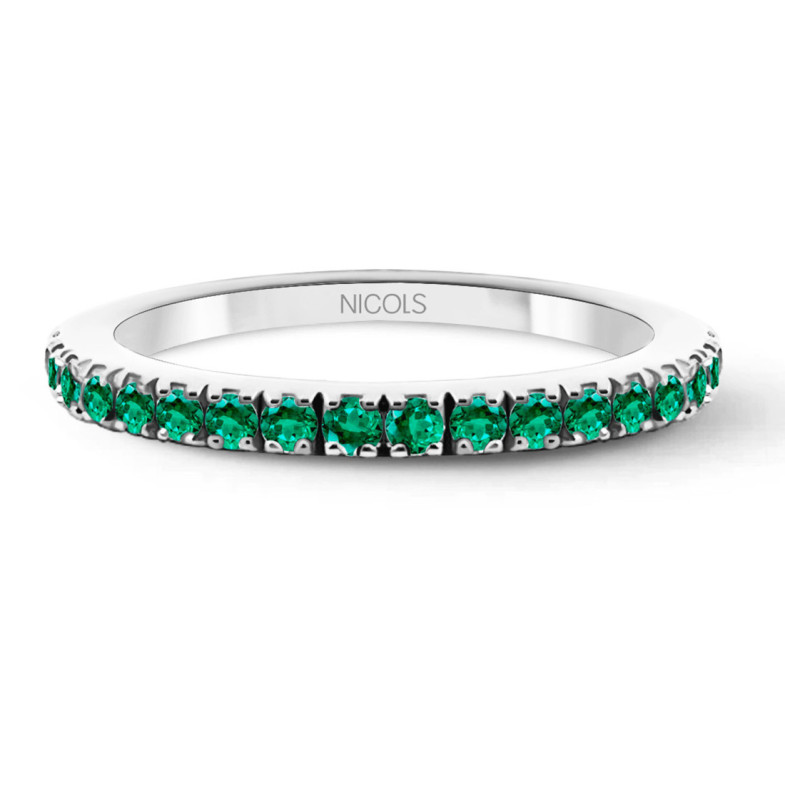 Stackable Emerald Ring DAFNE BAND - Rings