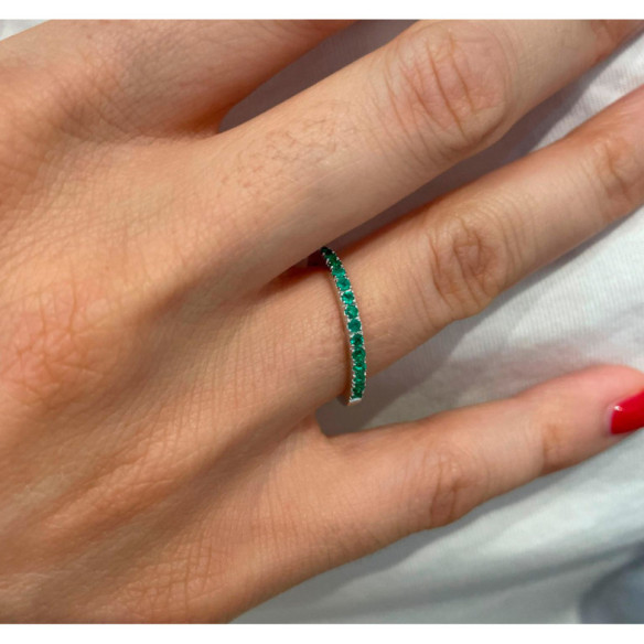 Anillo Esmeralda Dafne Band - ANILLOS